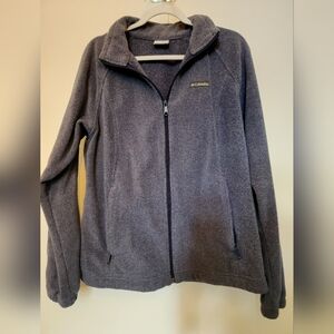 Columbia Charcoal Full-Zip Fleece Jacket